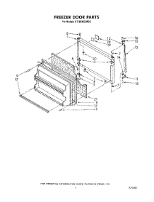 06 - Freezer Door parts for Whirlpool Refrigerator ET18NKXSW00 from AppliancePartsPros.com