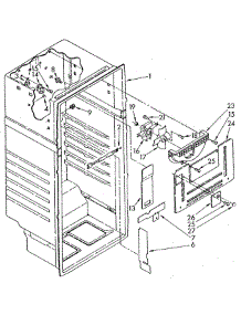 Liner parts for Whirlpool Refrigerator ET18JKXSG04 from AppliancePartsPros.com