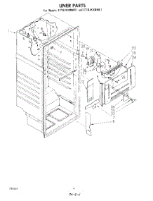 03 - Liner parts for Whirlpool Refrigerator ET18JKXMWR7 from AppliancePartsPros.com