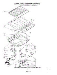 04 - Compartment Separator parts for Whirlpool Refrigerator ET18JKYSW05 from AppliancePartsPros.com