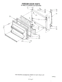 06 - Freezer Door parts for Whirlpool Refrigerator ET18JKYSW05 from AppliancePartsPros.com