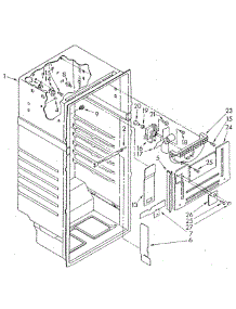 Liner parts for Whirlpool Refrigerator ET18NKXSN03 from AppliancePartsPros.com