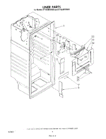 03 - Liner parts for Whirlpool Refrigerator ET18JMYSW04 from AppliancePartsPros.com