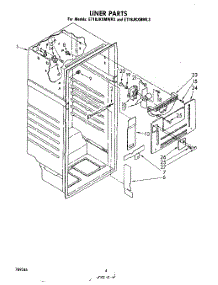 03 - Liner parts for Whirlpool Refrigerator ET18JKXMWR3 from AppliancePartsPros.com