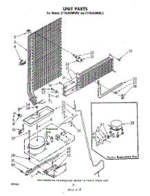07 - Unit parts for Whirlpool Refrigerator ET18JKXMWR3 from AppliancePartsPros.com