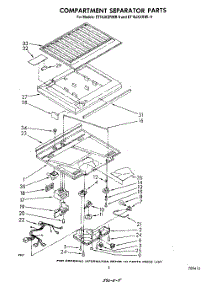 04 - Compartment Separator parts for Whirlpool Refrigerator ET18JKXRWR0 from AppliancePartsPros.com
