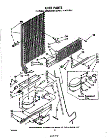 Unit parts for Whirlpool Refrigerator ET18JKXRW2 from AppliancePartsPros.com