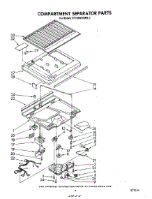 04 - Compartment Separator parts for Whirlpool Refrigerator ET18NKXRWR3 from AppliancePartsPros.com