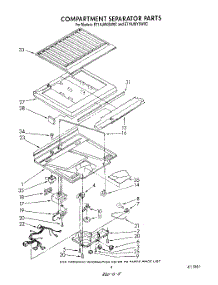 04 - Compartment Separator parts for Whirlpool Refrigerator ET18JMYSG0C from AppliancePartsPros.com
