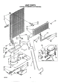 07 - Unit parts for Whirlpool Refrigerator ET18JMYSG04 from AppliancePartsPros.com