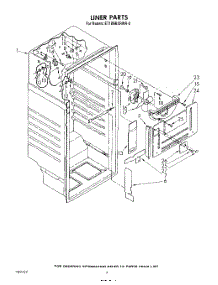 03 - Liner parts for Whirlpool Refrigerator ET18NKXRWR0 from AppliancePartsPros.com