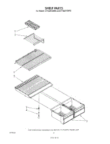 05 - Shelf parts for Whirlpool Refrigerator ET18JKYSN05 from AppliancePartsPros.com