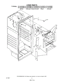 03 - Liner parts for Whirlpool Refrigerator ET18JKYSG09 from AppliancePartsPros.com