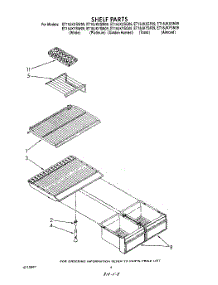 05 - Shelf parts for Whirlpool Refrigerator ET18JKYSG09 from AppliancePartsPros.com