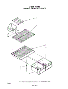 05 - Shelf parts for Whirlpool Refrigerator ET18JMYSW08 from AppliancePartsPros.com