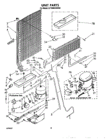 07 - Unit parts for Whirlpool Refrigerator ET18NKXSW03 from AppliancePartsPros.com