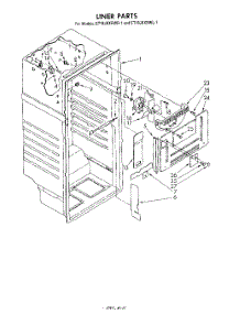 03 - Liner parts for Whirlpool Refrigerator ET18JKXRWR1 from AppliancePartsPros.com