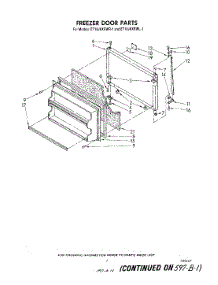 06 - Freezer Door parts for Whirlpool Refrigerator ET18JKXRWR1 from AppliancePartsPros.com