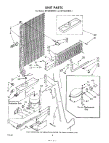 07 - Unit parts for Whirlpool Refrigerator ET18JKXRWR1 from AppliancePartsPros.com