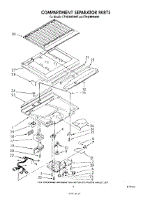 04 - Compartment Separator parts for Whirlpool Refrigerator ET18JMYSN07 from AppliancePartsPros.com