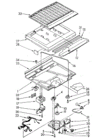 Compartment Separator parts for Whirlpool Refrigerator ET18JKXSF05 from AppliancePartsPros.com