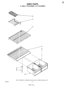 05 - Shelf parts for Whirlpool Refrigerator ET18JKXMWR9 from AppliancePartsPros.com