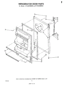 08 - Refrigerator Door , Parts Not Illus parts for Whirlpool Refrigerator ET18JKXMWR9 from AppliancePartsPros.com