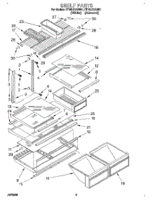 04 - Shelf parts for Whirlpool Refrigerator ET18LKXAN01 from AppliancePartsPros.com