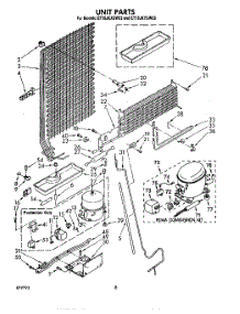 07 - Unit parts for Whirlpool Refrigerator ET18JKYSW03 from AppliancePartsPros.com