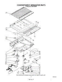 04 - Compartment Separator parts for Whirlpool Refrigerator ET18NKXSW04 from AppliancePartsPros.com