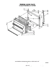 06 - Freezer Door parts for Whirlpool Refrigerator ET18LJKYSW00 from AppliancePartsPros.com