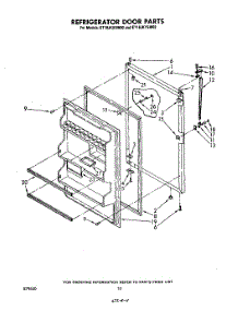 08 - Refrigerator Door , Not Illustrated parts for Whirlpool Refrigerator ET18LJKYSW00 from AppliancePartsPros.com