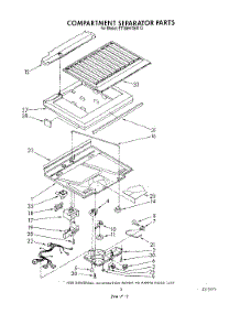 04 - Compartment Separator parts for Whirlpool Refrigerator ET18HKXSW10 from AppliancePartsPros.com