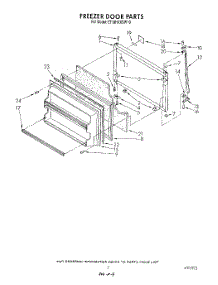 06 - Freezer Door parts for Whirlpool Refrigerator ET18HKXSW10 from AppliancePartsPros.com