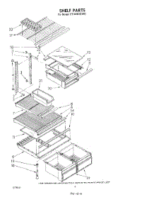 05 - Shelf parts for Whirlpool Refrigerator ET18HKXSW02 from AppliancePartsPros.com
