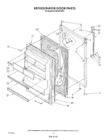 08 - Refrigerator Door , Lit / Optional parts for Whirlpool Refrigerator ET18HKXTN01 from AppliancePartsPros.com