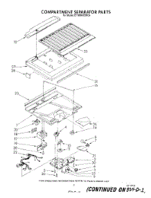 04 - Compartment Separator parts for Whirlpool Refrigerator ET18HKXSW0A from AppliancePartsPros.com