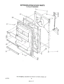 08 - Refrigerator Door , Lit / Optional parts for Whirlpool Refrigerator ET18HKXSW0A from AppliancePartsPros.com