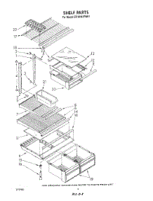 05 - Shelf parts for Whirlpool Refrigerator ET18HKXTF01 from AppliancePartsPros.com