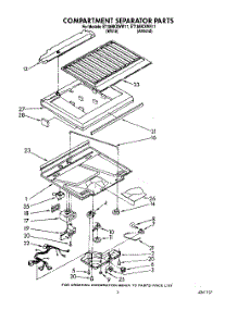 04 - Compartment Separator parts for Whirlpool Refrigerator ET18HKXWW11 from AppliancePartsPros.com