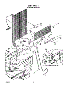 07 - Unit parts for Whirlpool Refrigerator ET18HKXTG02 from AppliancePartsPros.com