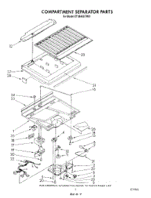 04 - Compartment Separator parts for Whirlpool Refrigerator ET18HKXTW01 from AppliancePartsPros.com