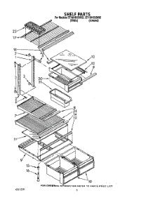 05 - Shelf parts for Whirlpool Refrigerator ET18HKXXW00 from AppliancePartsPros.com