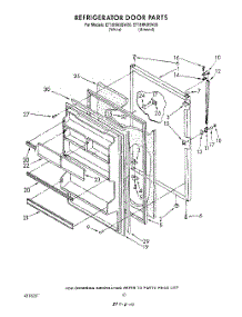 08 - Refrigerator Door , Lit / Optional parts for Whirlpool Refrigerator ET18HKXSW20 from AppliancePartsPros.com