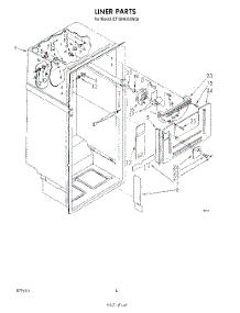 03 - Liner parts for Whirlpool Refrigerator ET18HKXSW00 from AppliancePartsPros.com