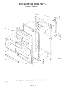 08 - Refrigerator Door, Not Illustrated parts for Whirlpool Refrigerator ET18HKXSW00 from AppliancePartsPros.com