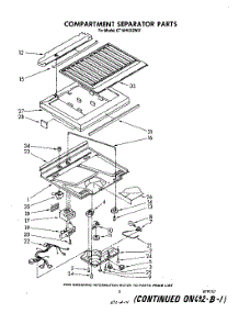 04 - Compartment Separator parts for Whirlpool Refrigerator ET18HKXSW01 from AppliancePartsPros.com