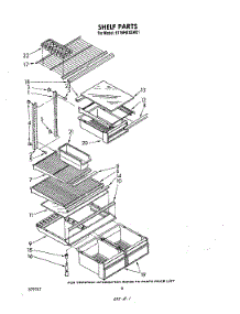 05 - Shelf parts for Whirlpool Refrigerator ET18HKXSW01 from AppliancePartsPros.com