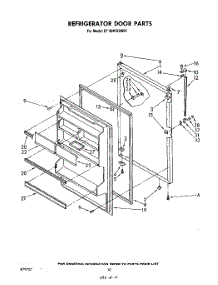 08 - Refrigerator Door , Not Illustrated parts for Whirlpool Refrigerator ET18HKXSW01 from AppliancePartsPros.com