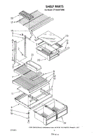 05 - Shelf parts for Whirlpool Refrigerator ET18HKXTF00 from AppliancePartsPros.com
